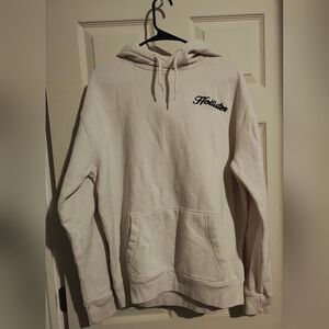 Hollister Men's Off-White Hoodie